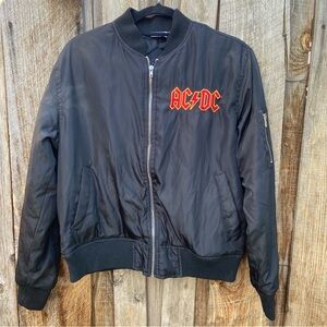 AC/DC Black Bomber Jacket